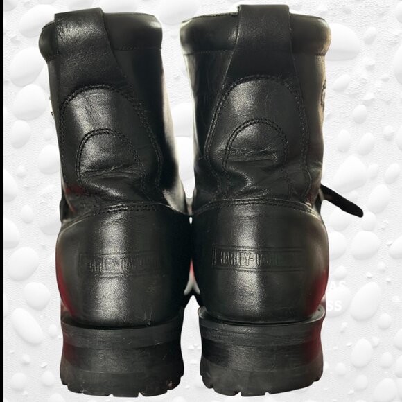 Harley-Davidson Leather Biker Boots – Size 9 Wide - Picture 8 of 10